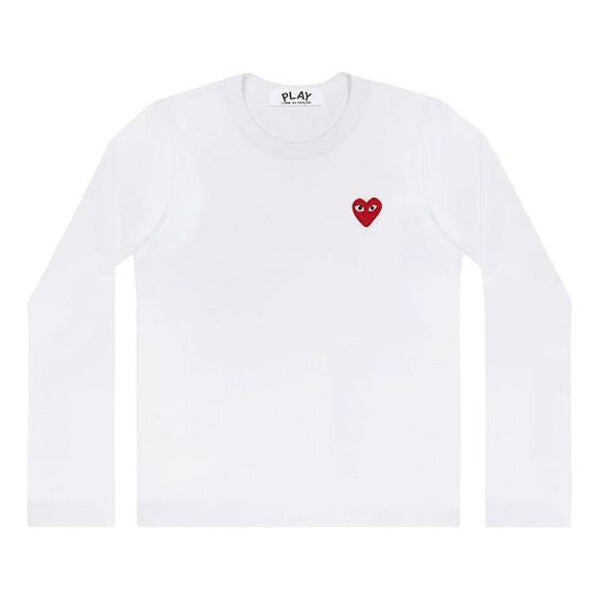 

Футболка emblem long-sleeve t-shirt 'white' Comme Des Garcons Play, белый
