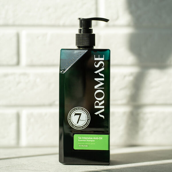 Себорегулирующий шампунь для жирной кожи головы, 400 мл Aromase 5A intensive anti-oil essential shampoo — фото 2