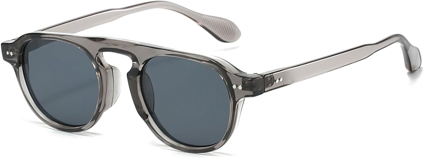 

Солнцезащитные очки YAMEIZE Retro Small Round для женщин и мужчин — классический стиль, винтажные круглые очки с защитой от УФ-излучения UV400 для использования на открытом воздухе, Grey Grey