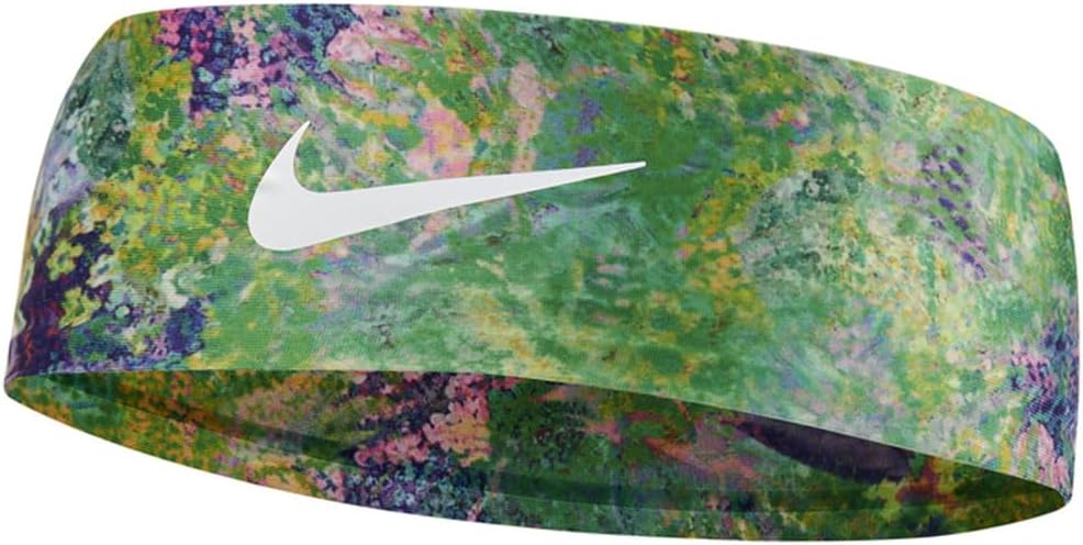 

Повязка на голову Nike Fury 3.0 с принтом, Green Strike/Rash Fuchsia/White