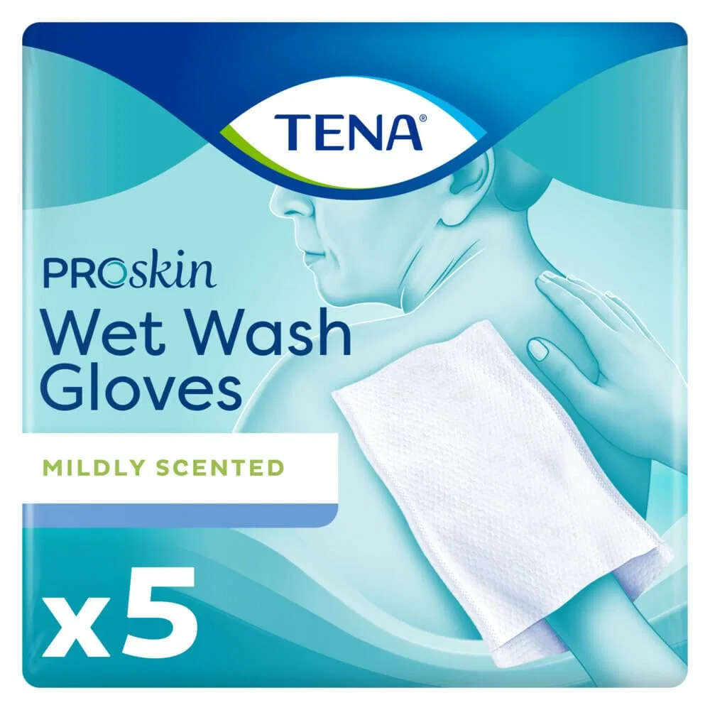 Влажные моющие перчатки с ароматом от TENA Tena
