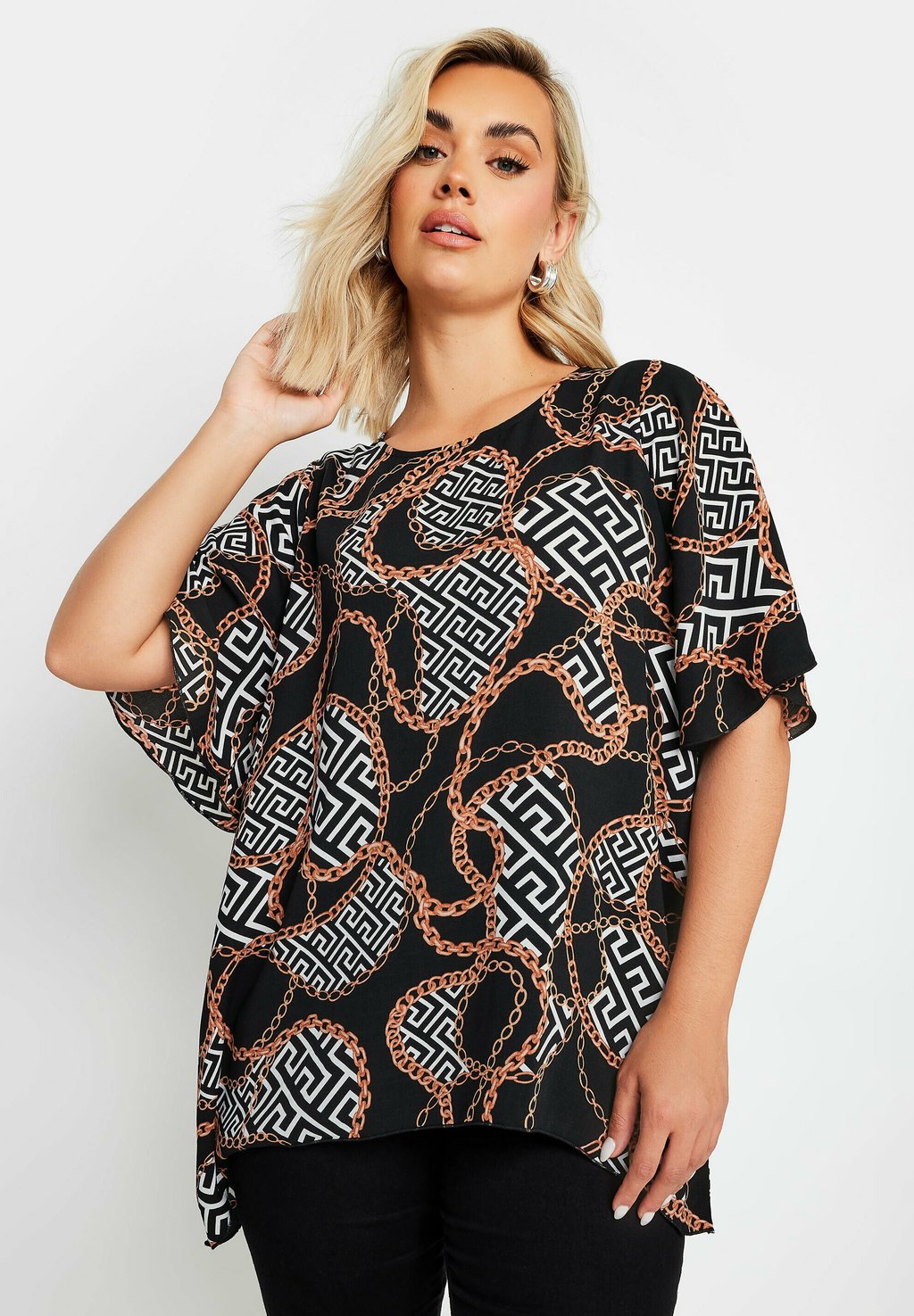 

Блуза CHAIN BACK Yours Clothing, черный