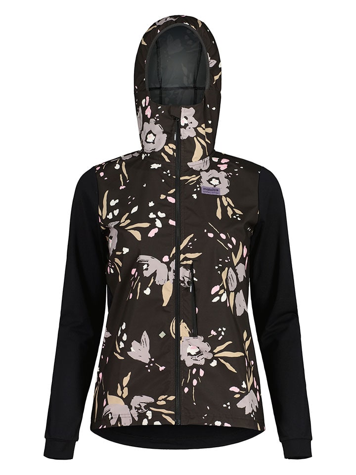 

Гибридная куртка SennesM. Printed черного цвета Maloja