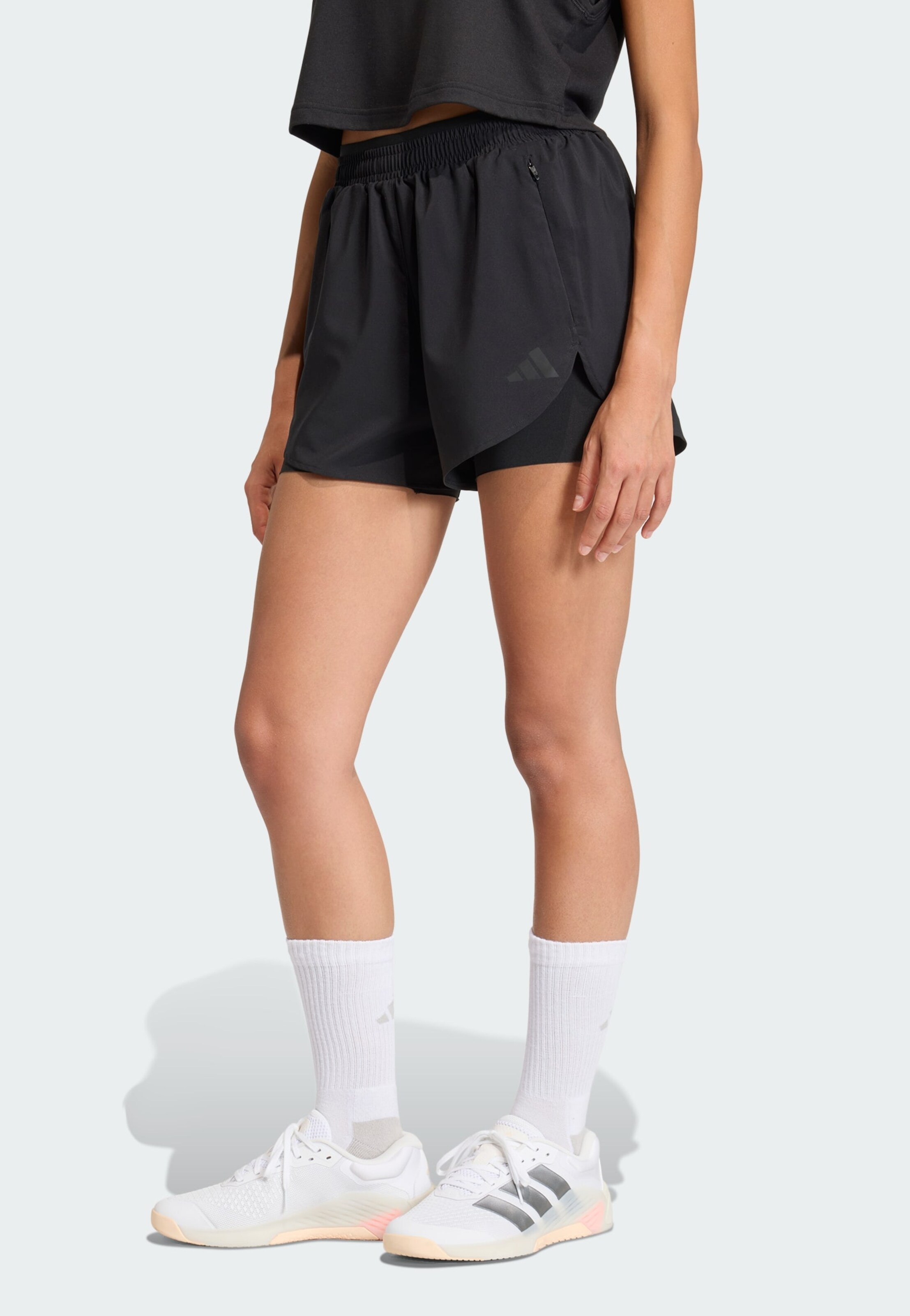 Adidas Performance Шорты для тренировок Regular 'D4T Go To' черные — фото 2