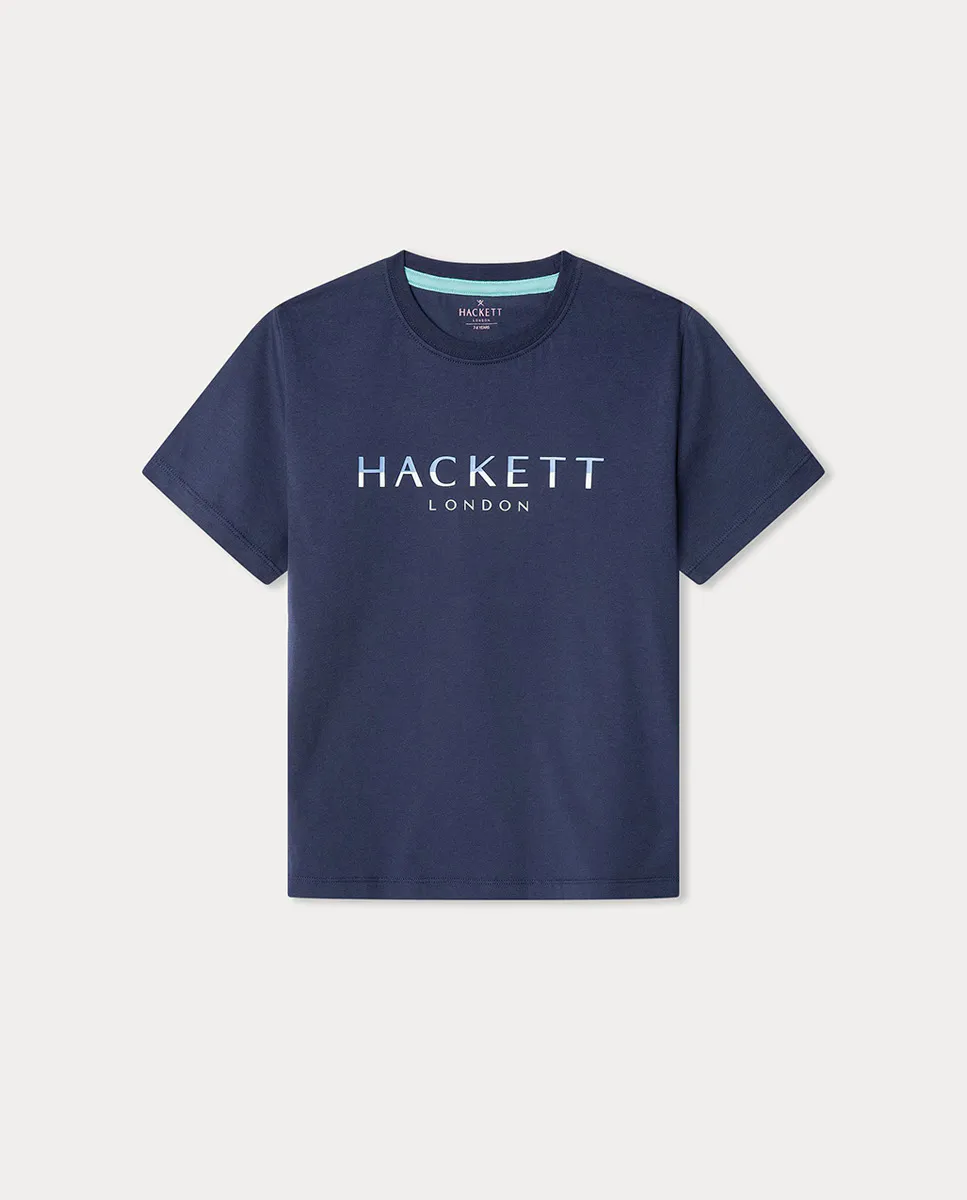 

Футболка для мальчиков с логотипом Hackett, тёмно-синий
