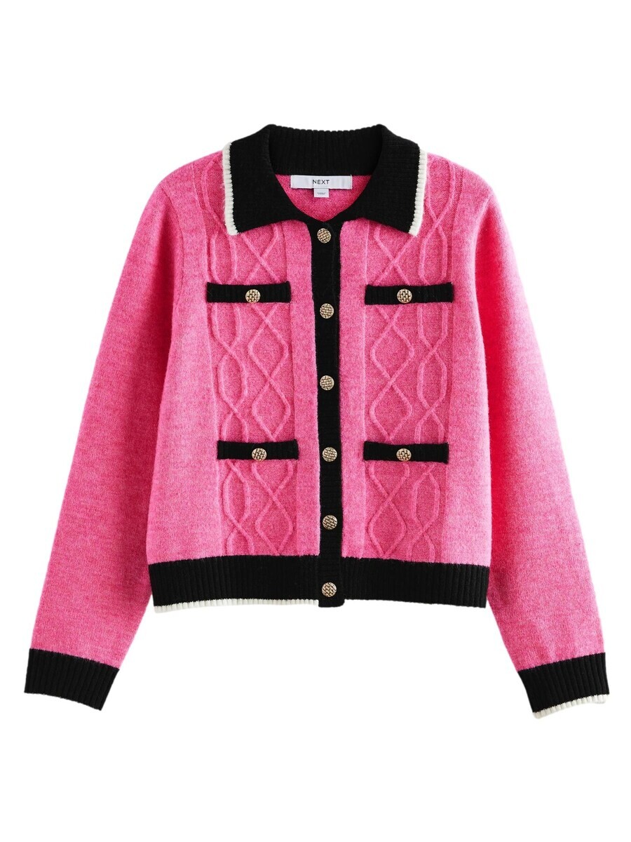 

Вязаный кардиган Next Knit Cardigan, розовый