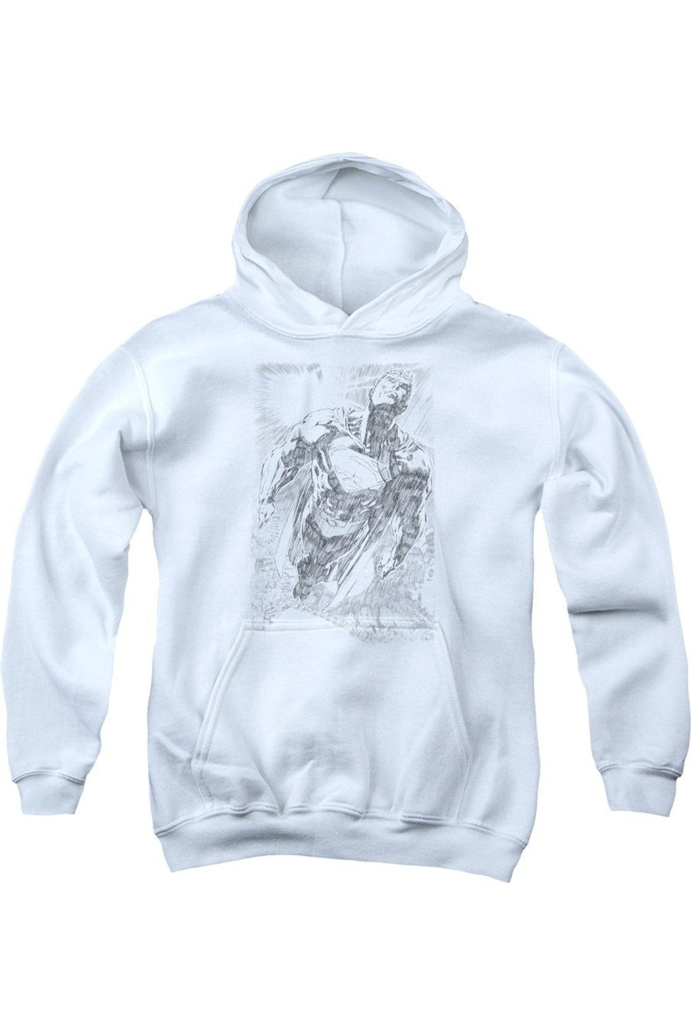 

Супермен взрывает космос худи с принтом Gildan, белый