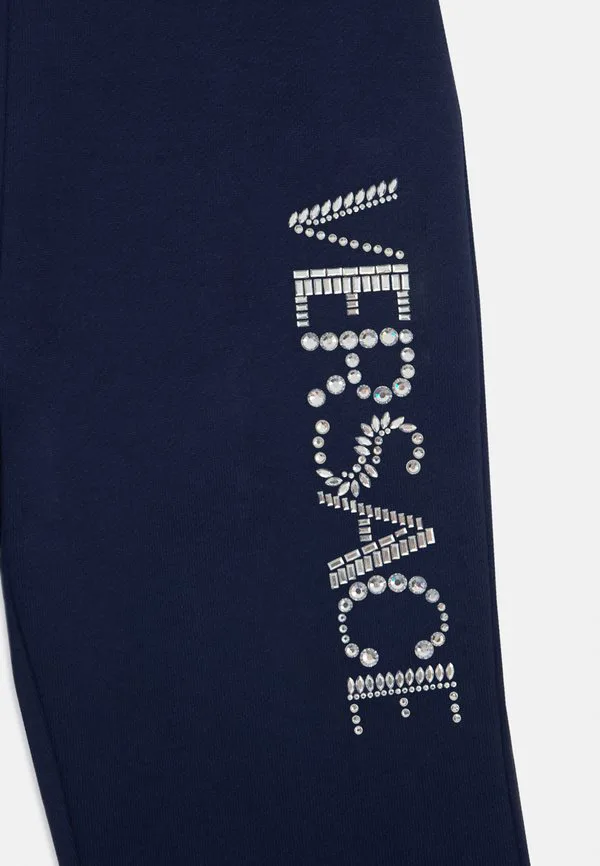 Детские спортивные штаны с вышитым логотипом. Versace, Navy/Silver Coloured — фото 3