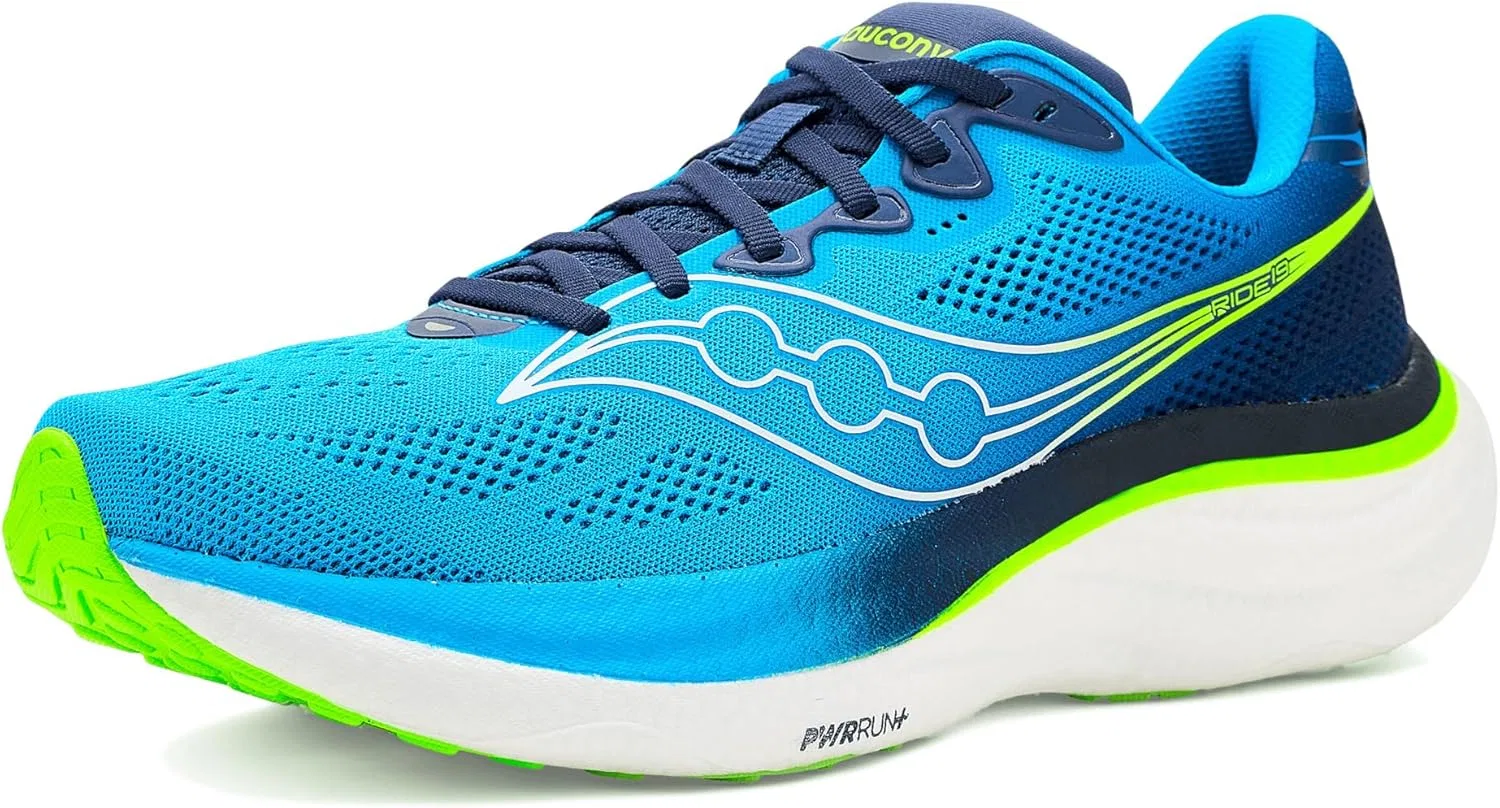 Мужские кроссовки Saucony Ride 19, Cobalt Slime