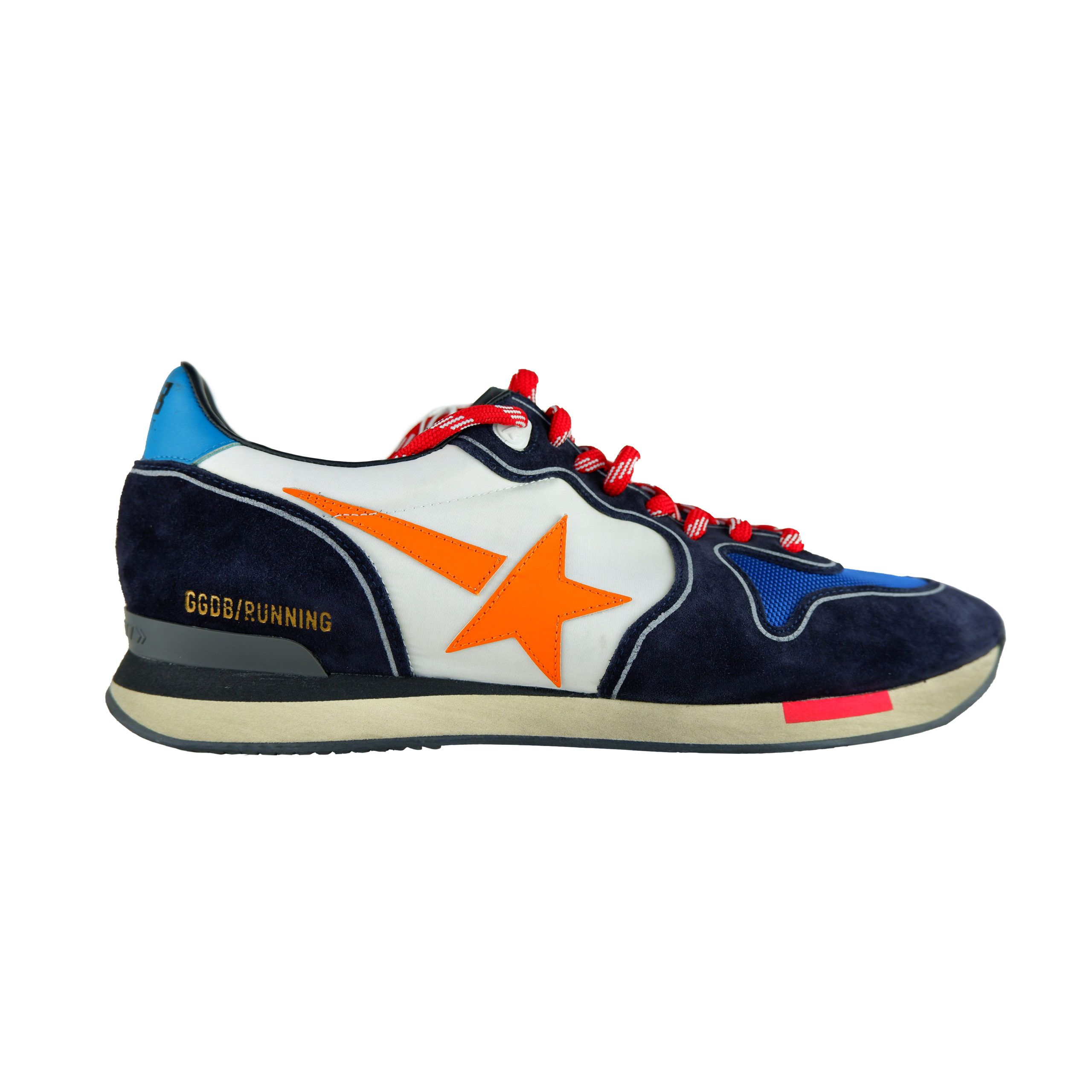 

Синие кожаные мужские кроссовки Golden Goose