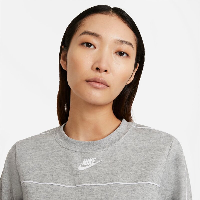 Sweatshirt w nsw mlnm essntl flc crew Nike, мультиколор — фото 3