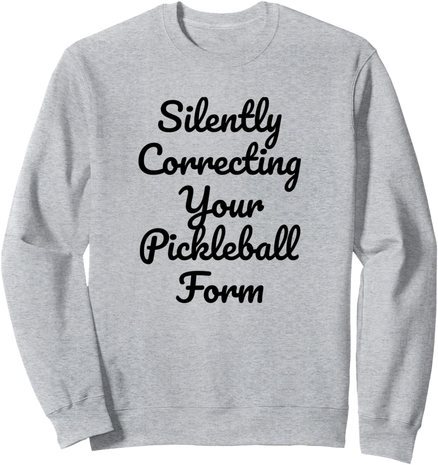 

Милая забавная толстовка с шуточным рисунком для фанатов, которая незаметно корректирует вашу технику игры в пиклбол Four1Nine Pickleball Official, серый