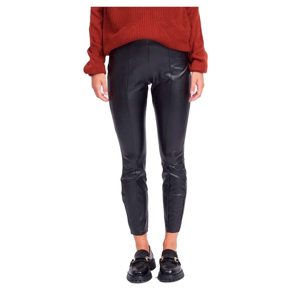 

Брюки Vila Barb Coated 7/8 High Waist, черный