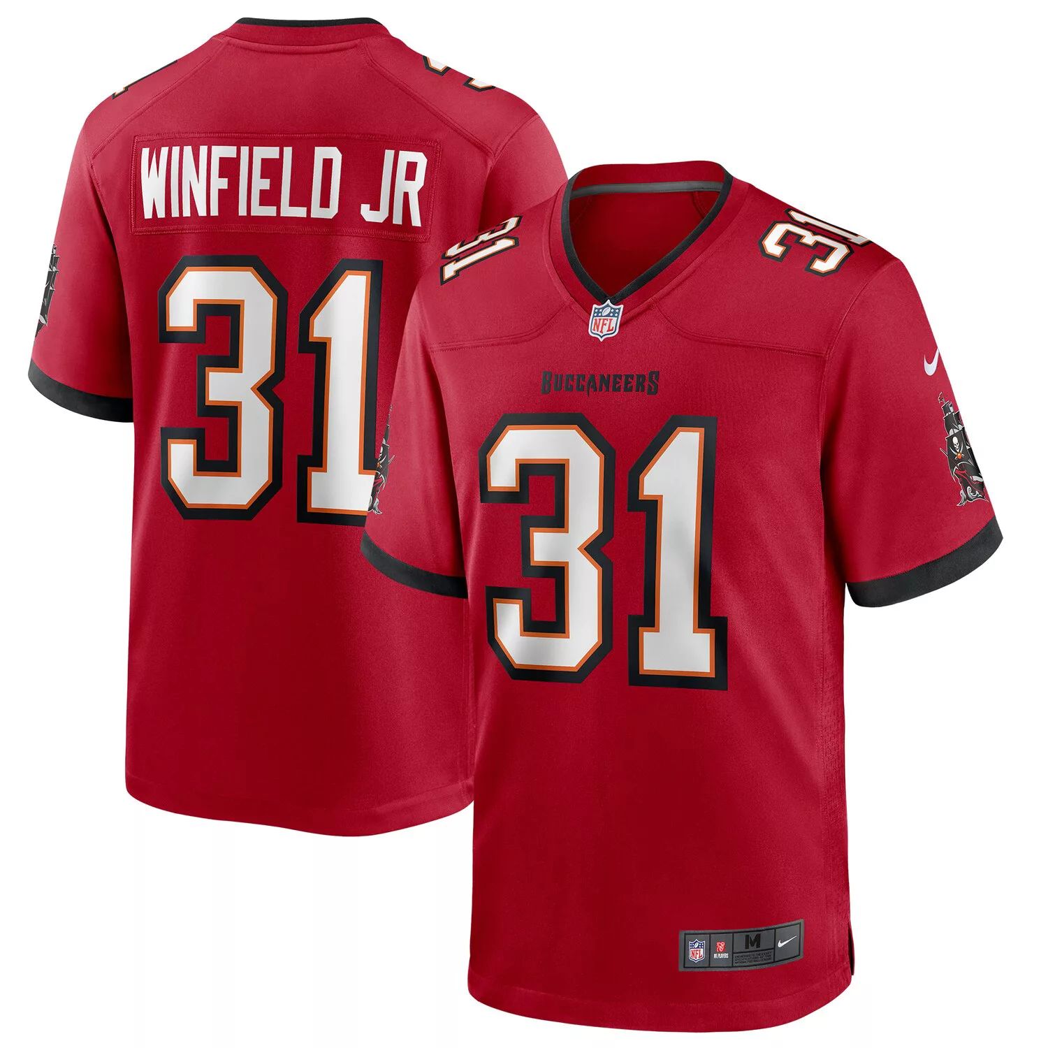 

Мужская футболка Antoine Winfield Jr. Red Tampa Bay Buccaneers Game Nike