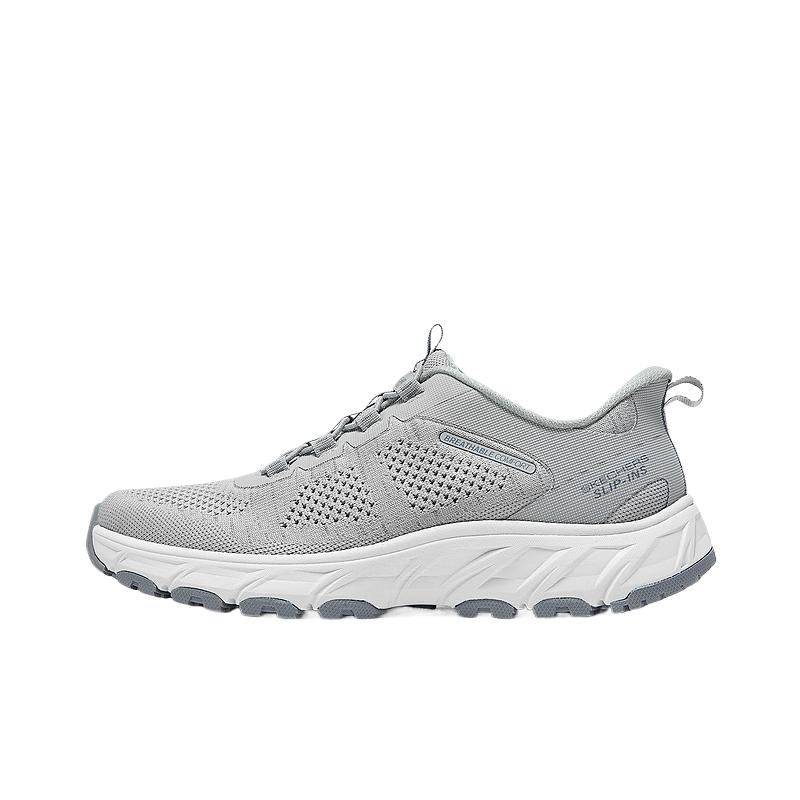 

OUTDOOR MENS Износостойкие низкие кроссовки для активного отдыха, мужские, серые Skechers, Gray