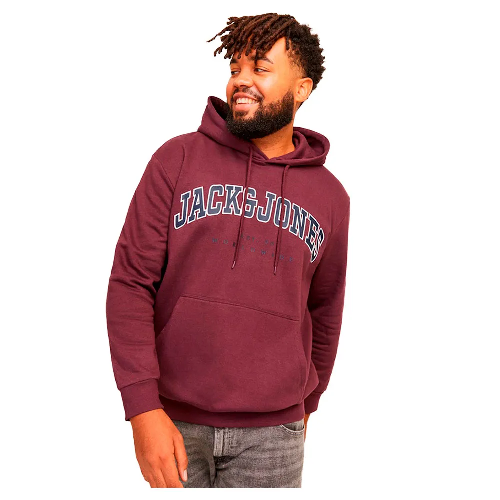 

Худи Jack & Jones Caleb Varsity Plus, фиолетовый