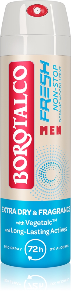 

Дезодорант-Спрей Non-Stop Fresh Men для мужчин Borotalco, kvepalai oceanic woods 150 мл