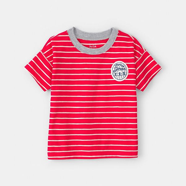 

Футболка с полосками и принтом Carter's для мальчиков Carter'S