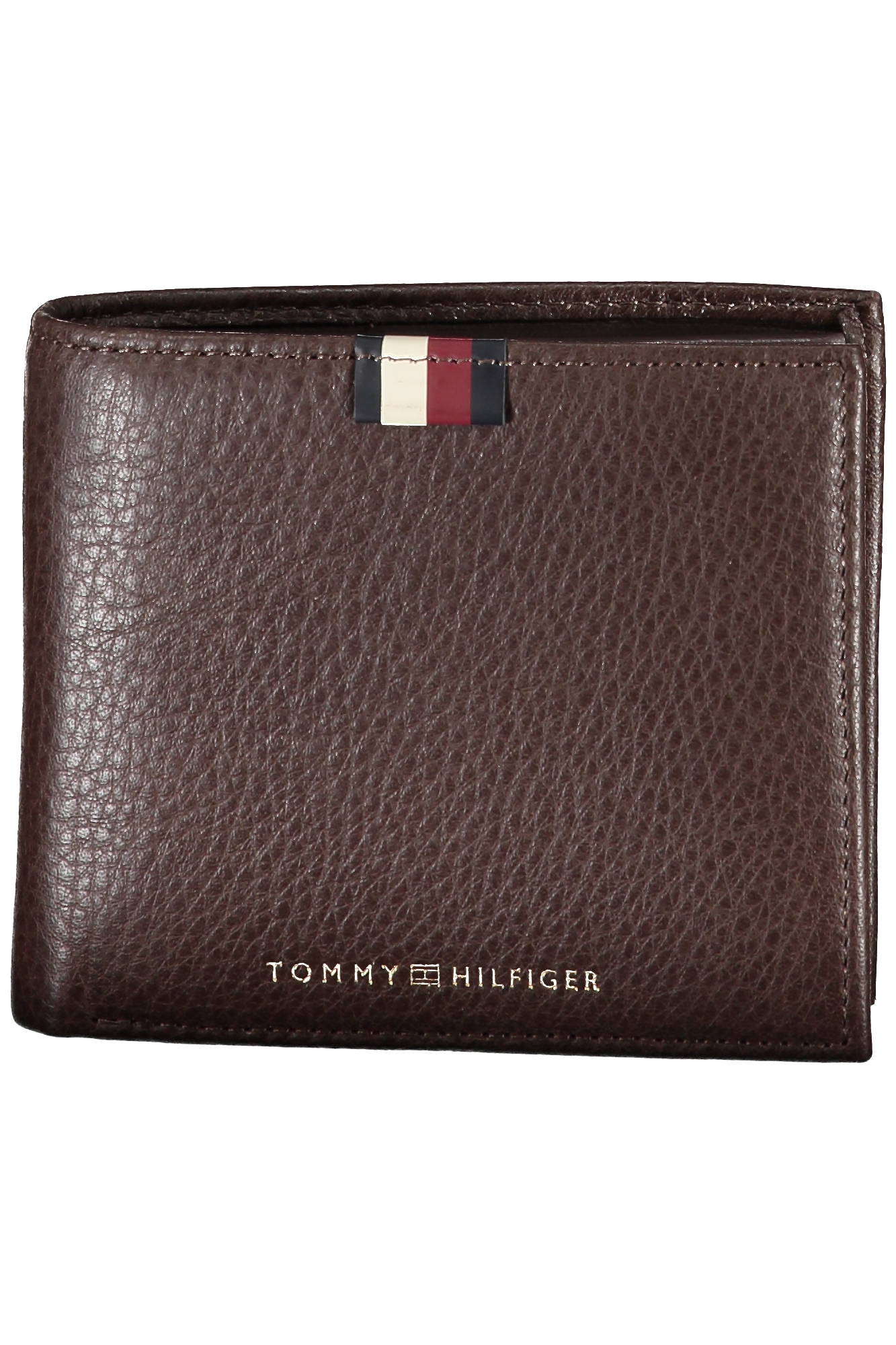 

Мужской кошелек Tommy Hilfiger из фактурной кожи с полосками, коричневый