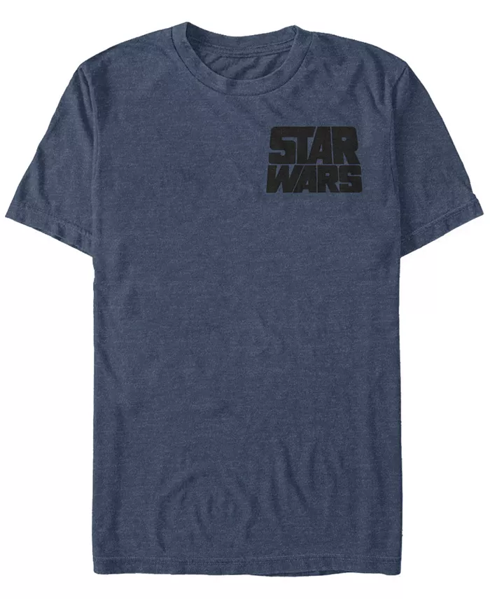 

Футболка мужская с коротким рукавом Star Wars Text Left Chest Logo Fifth Sun, синий
