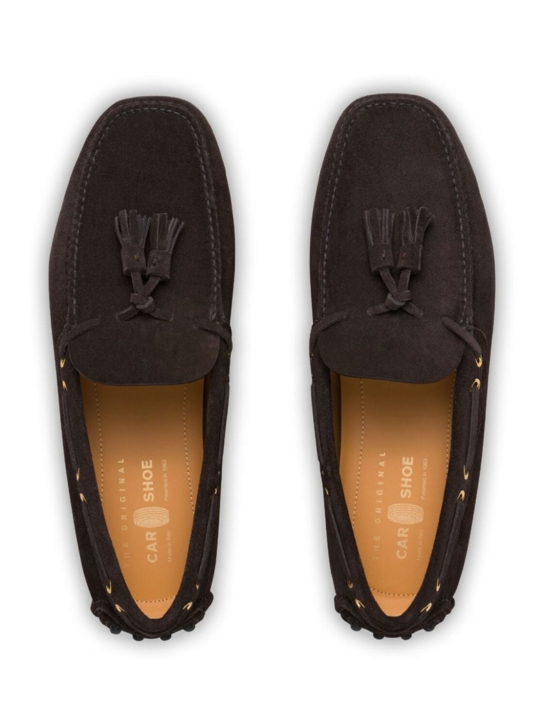 Car Shoe мокасины с кисточками, коричневый — фото 4