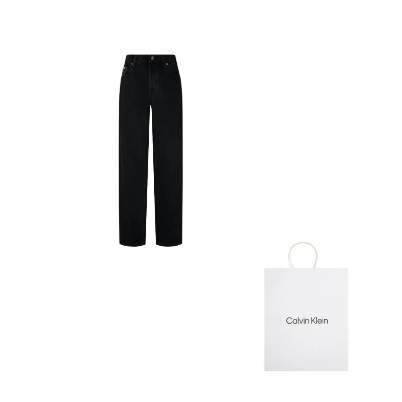 Calvin Klein Джинсы женские 846 denim черные moderate straight fit