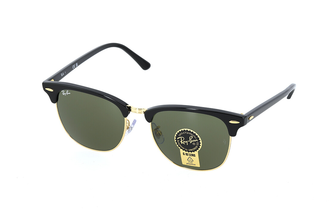

Солнцезащитные очки RayBan унисекс, Black frame green lens W0365