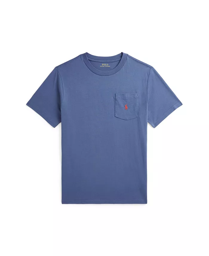 

Футболка с карманом Big Boys Polo Ralph Lauren, синий