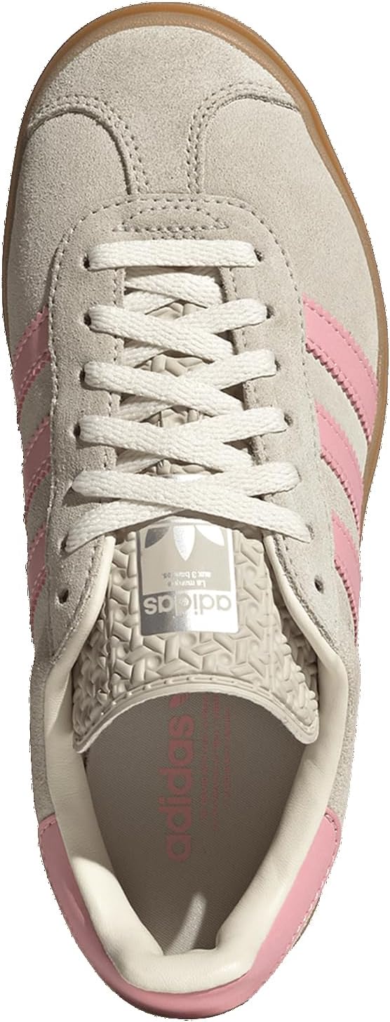 Детские кроссовки adidas Gazelle Bold, розовый/бежевый — фото 3