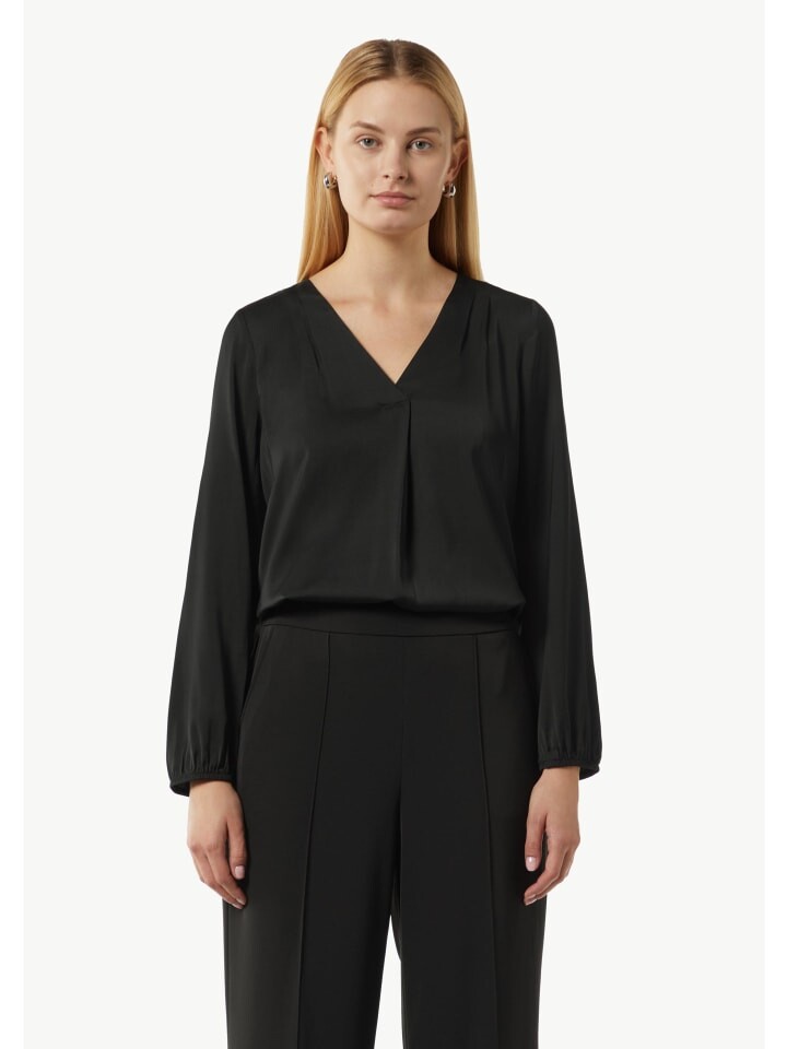 

Блуза comma Bluse langarm, черный