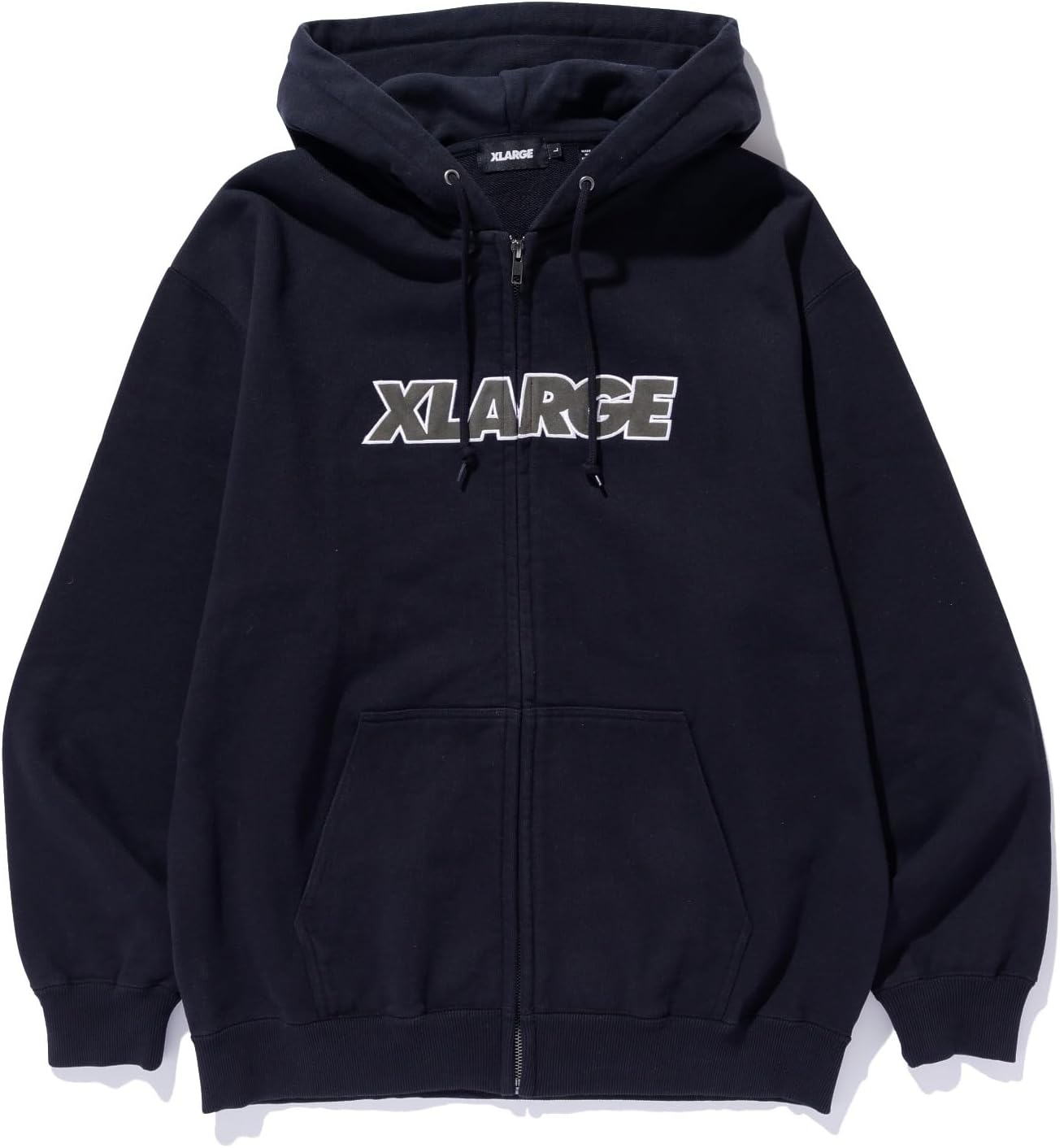 

Мужская толстовка с капюшоном на молнии и стандартным логотипом размера XL Xlarge, черный