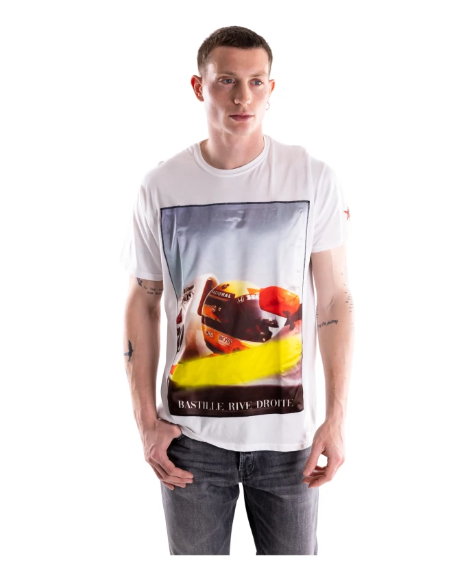 

Футболка с круглым вырезом и короткими рукавами Bastille, белый