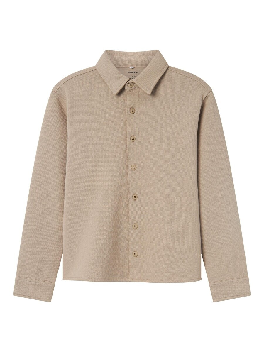 

Рубашка на пуговицах NAME IT Regular fit Button Up Shirt, бежевый