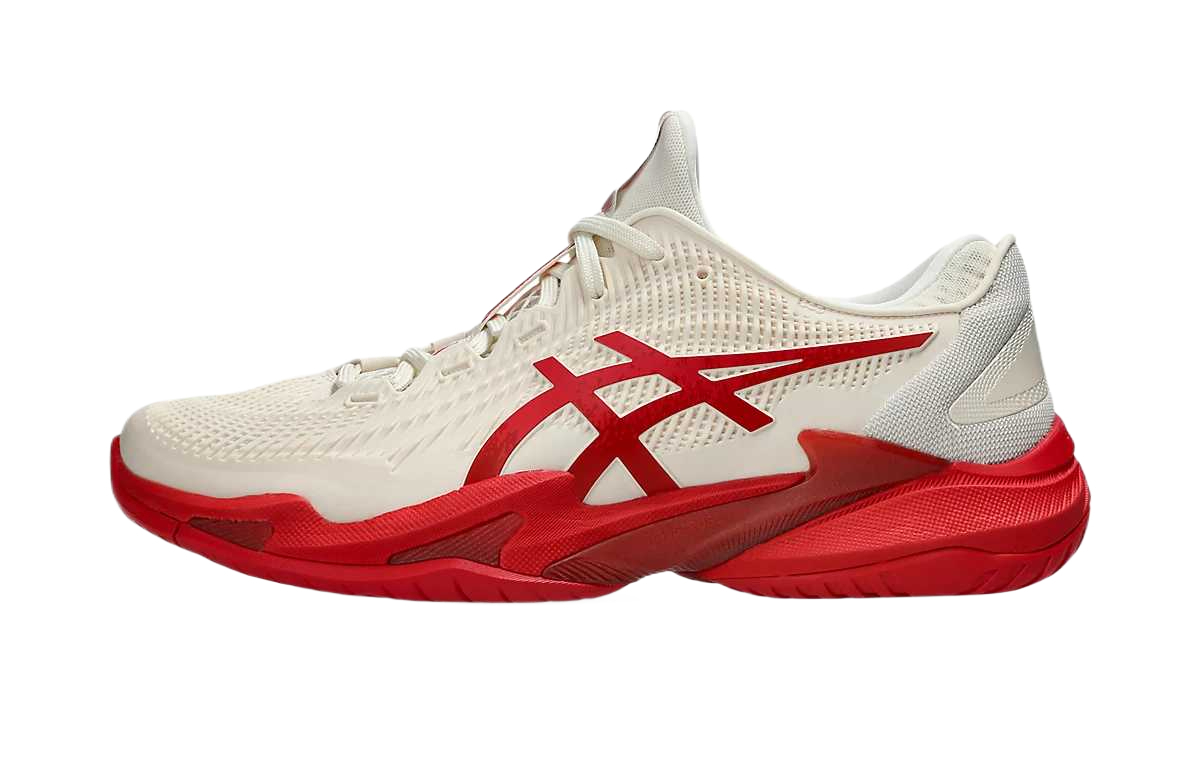 

Кроссовки теннисные мужские Court FF 3 Novak Cushioning Breathable Support Low top ASICS, Cream красный