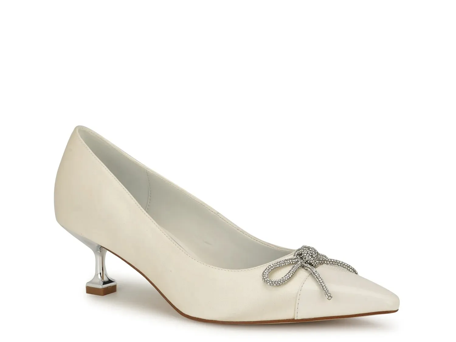 Туфли-лодочки Nine West Wendon, атлас цвета слоновой кости