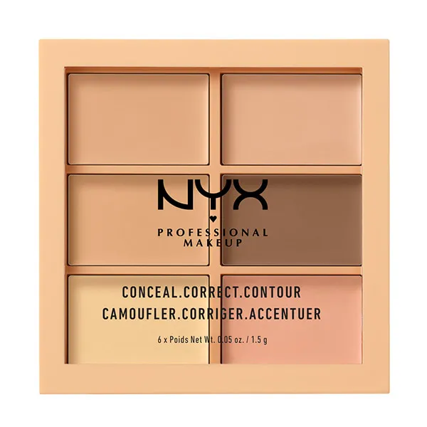 

Палитра консилеров и контуринга Conceal. Correct. Contour Palette Nyx Professional Make Up, 1 UD