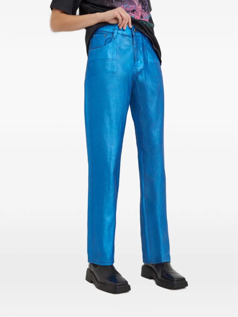 

Джинсы с эффектом металлик G-Star Raw, синий