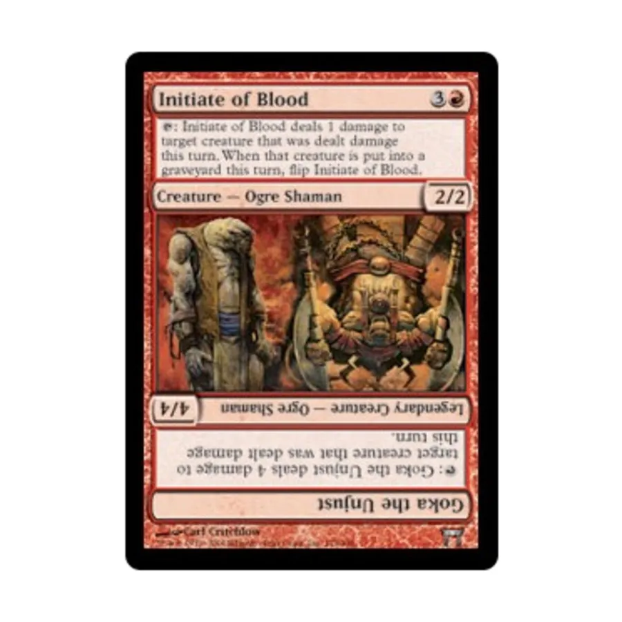 

CCG Посвященный Крови // Гока Несправедливый (U), MTG - Champions of Kamigawa