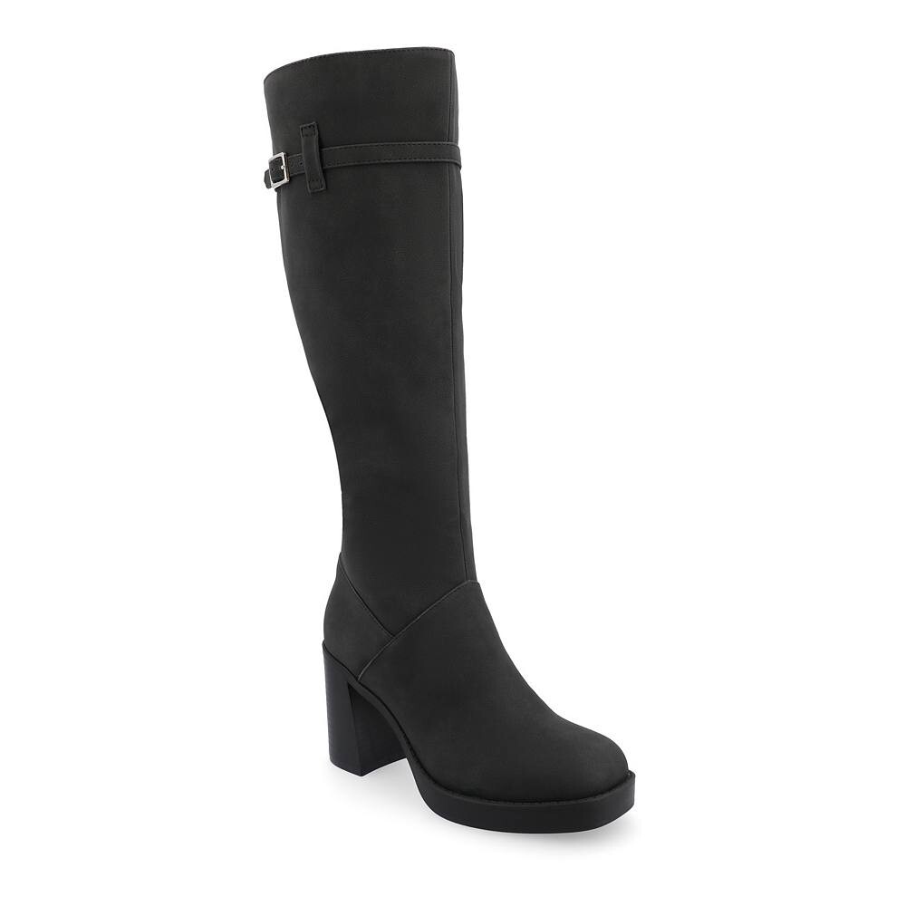 

Женские сапоги до колена Journee Collection Tru Comfort Foam Letice, черный