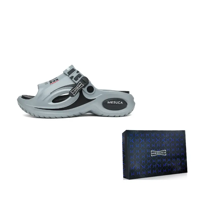 

MESUCA Мужские пляжные сандалии Black/Gray/White/Green в цвете Space Gray, цвет Space Gray