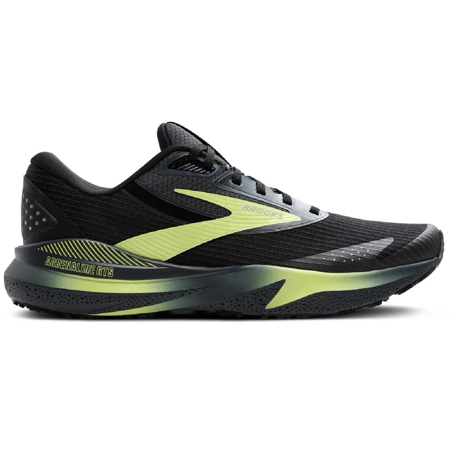 

Мужские кроссовки Adrenaline GTS 24 Weatherized для бега по дорогам Brooks, Black/Ebony/New Yellow