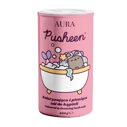 

Соль для ванн с краской и пеной 250 г Pusheen