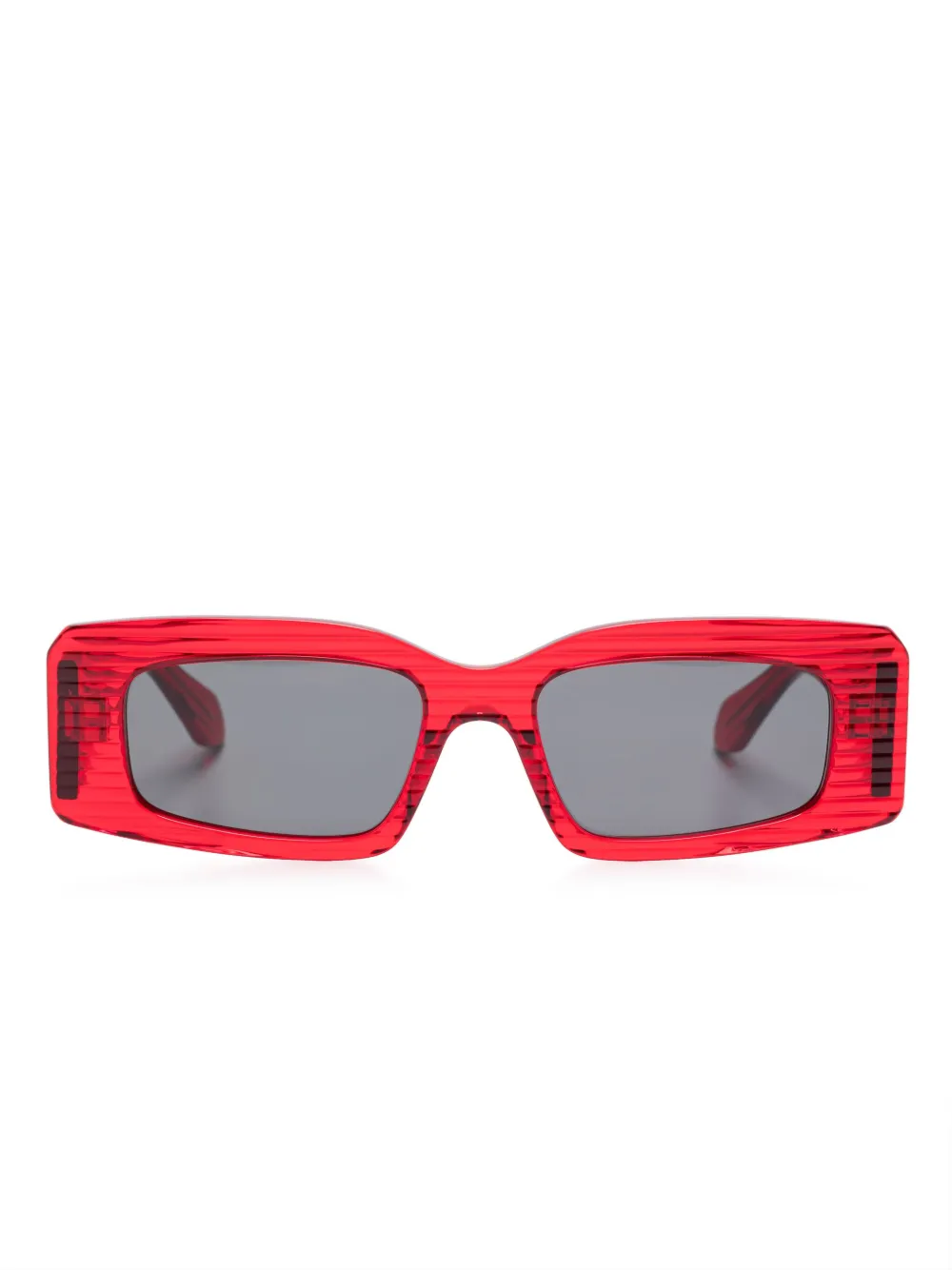 

Солнцезащитные очки в прямоугольной оправе Alaïa, красный