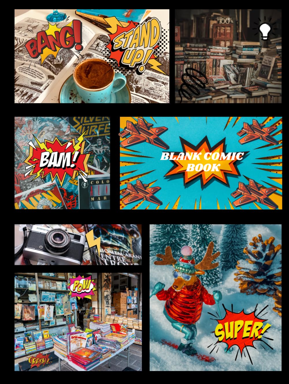 

Blank Comic Book: Create Your Own Comics: Unleash Your Creativity with Over 100 Blank Comics Panels for Artist, Kids, and Storytellers (Independently published)