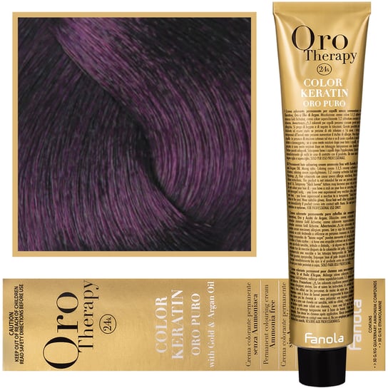 

Краска для волос, 100 мл Fanola, Oro Therapy, Color Keratin Oro Puro, 5.2