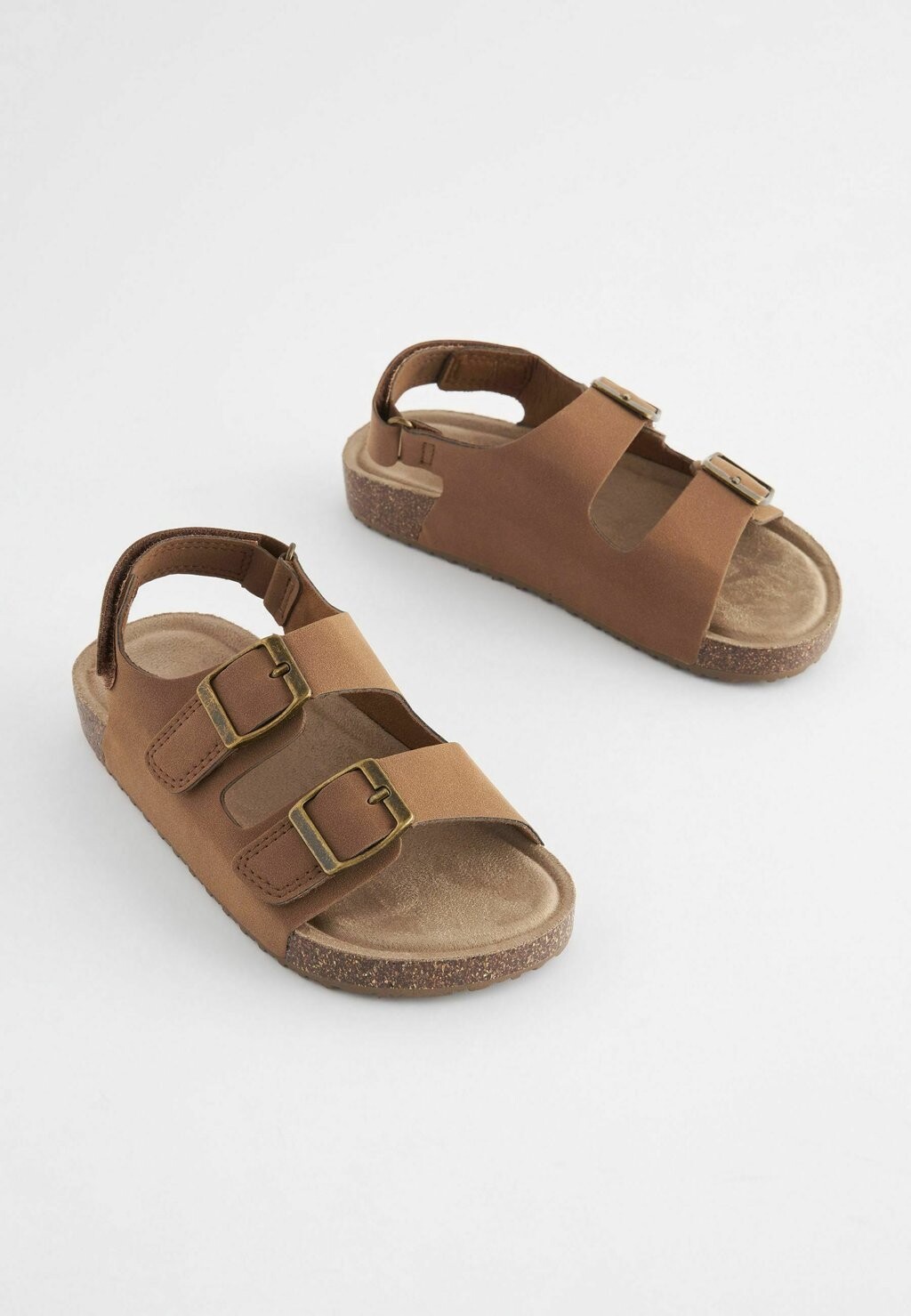 Сандалии DOUBLE TOUCH FASTENING STRAP REGULAR FIT Next, цвет tan brown — фото 2