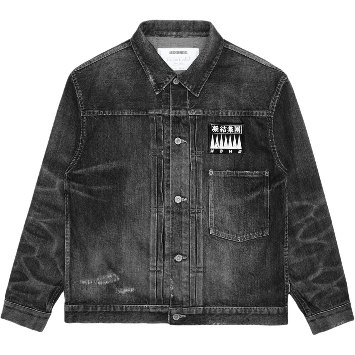 

X CLOT X FW25 Джинсовая куртка унисекс Neighborhood, черный