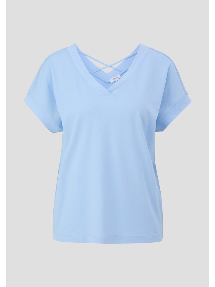 

s.Oliver Футболка 5304 небесно-голубого цвета, Синий, s.Oliver Футболка 5304 небесно-голубого цвета