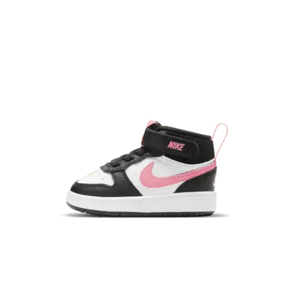 

Кроссовки Nike Court Borough Mid 2, цвет Black/White/Sunset Pulse