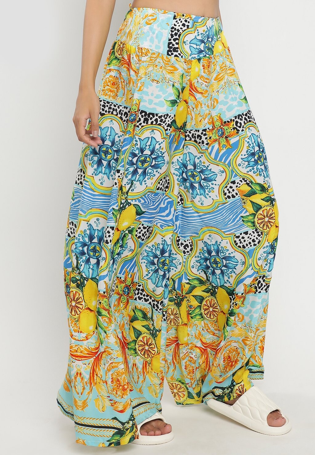 

Брюки MIT TROPISCHEM ZITRONEN-DESIGN YC Fashion & Style, желтый